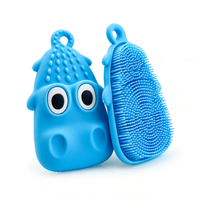 New Bath and Rub <b>Brush</b> Massage and Rub Gentle and Non-skin-Friendly Adult and Children Bath Comb Silicone Crocodile Bath <b>Brush</b> - Product Image 6