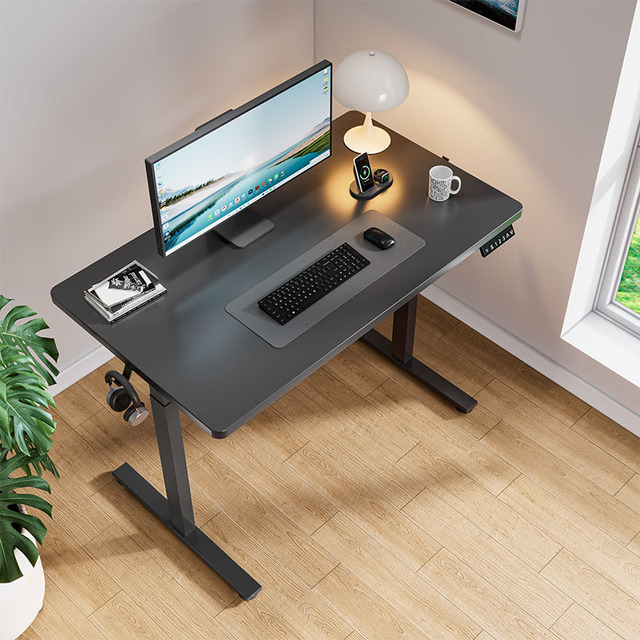 Wooden Modular Ergonomics Height Adjustable Electric Lifting Table Scratch Resistant Conversion Telescopic Metal Standing Desk