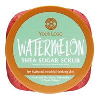 Recién llegado, precio de fábrica, venta al por mayor, logotipo personalizado, fragancia natural, exfoliante corporal de sandía sin crueldad con aceites esenciales