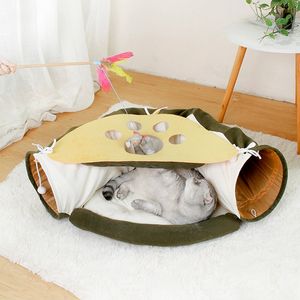ペット猫トンネルベッド猫ドーナツトンネルインタラクティブ猫のおもちゃ取り外し可能な屋内おもちゃベッド子猫用ボール付き - Product Image 3