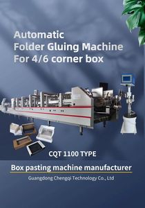 Machine plieuse-colleuse automatique électrique 3A-13004/6 pour boîtes à 4/6 coins avec emballage en bois - Product Image 4