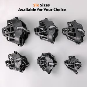 개를위한 개 총구 튼튼한 플라스틱 단단한 바구니 헐뜯고 마시는 원치 않는 짖는 씹는 것을 방지 - Product Image 3