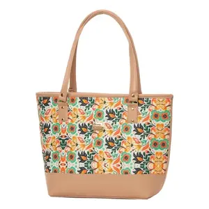 Bolsa de Cosméticos de Gran Capacidad para Mujer Fana Ethan, de Poliéster, con Estampado Floral, Cierre de Cremallera, Estilo Bohemio, Estuche de Almacenamiento de Maquillaje - Product Image 1