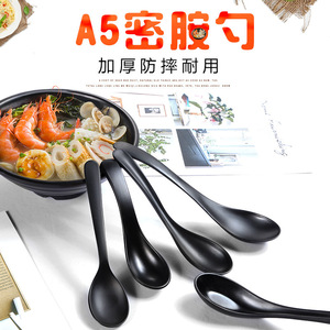 ช้อนเมลามีน A5 ด้ามยาว ทนทาน ใช้ในโรงแรมเชิงพาณิชย์ สีพื้น - Product Image 1