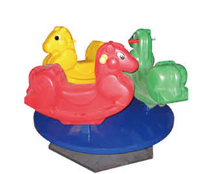 Parque juguetes de plástico a mano tiovivo para niños Merry Go Round Horse a la venta - Product Image 4