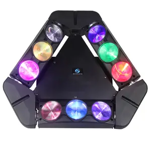 Pro stage disco light 9 x 10w 4in1 rgbw led spider beam moving head american dj