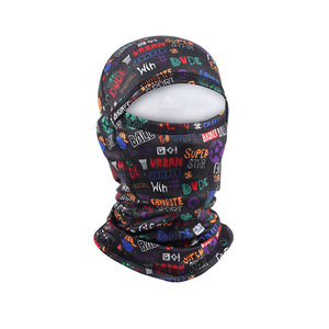 Winter Printed Fleece Ski Face Mask Adult Child Windproof Warm Head Cover Sport Outdoor Use - Product Image 1
