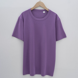 2025 190 gm réversible coton mercerisé à manches courtes <span class=keywords><strong>4XL</strong></span> col rond <span class=keywords><strong>grande</strong></span> <span class=keywords><strong>taille</strong></span> T-shirt pour hommes - Product Image 5