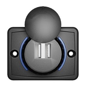 Ổ cắm sạc xe hơi 12V 24V, cổng <span class=keywords><strong>USB</strong></span> kép gắn bảng điều khiển nhà máy - một cổng <span class=keywords><strong>USB</strong></span> <span class=keywords><strong>5V</strong></span> 3.1A, dùng cho xe khách, xe cắm trại, xe buýt, ghế ngồi - Product Image 2