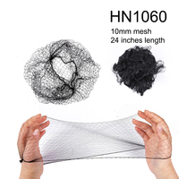 Filets à cheveux Invisible Elastic Edge Mesh Hair Bun Wig-20 28 30 36 40 pouces Ouverture de 10mm pour extensions de cheveux de danse de ballet