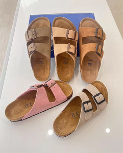 Sandalias Planas Vintage <span class=keywords><strong>Boston</strong></span> en Color Taupe con Punta Cuadrada, Tallado Láser, Puntera de Acero, Estampado Animal y Función de Masaje - Product Image 5