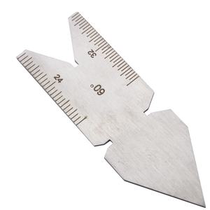 3 pezzi strumenti di saldatura regola di saldatura nervatura calibro 60 angolo di saldatura centro calibro calibro con valore di 60 gradi filettatura metrica - Product Image 4