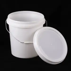 Bahan PP bulat kimia baru 10L ember plastik kelas baik/Drum/ember/ember cat barel stok tersedia