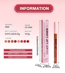 Crayon à lèvres liquide longue tenue personnalisable MLM, facile à appliquer, anti-bavures, végan, pour un maquillage précis. - Product Image 4