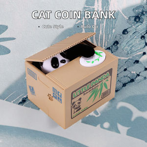 Hucha Electrónica Creativa con Diseño <span class=keywords><strong>de</strong></span> Panda Ladrón <span class=keywords><strong>de</strong></span> Dinero, Hucha <span class=keywords><strong>de</strong></span> Plástico para Niños - Product Image 2