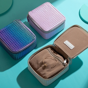 Estuche de Joyería con Diseño Láser, Compacto y Portátil, con Compartimentos Organizados - Product Image 3