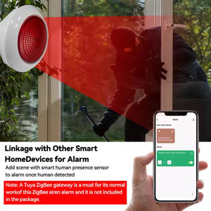 Sirena de Alarma Inalámbrica Tuya de 100dB, Sirena de Seguridad con Conexión a la Aplicación Smart Life, Control a través de ZigBee 3.0 Gateway - Product Image 3