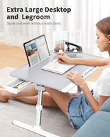 Xgear 17 "PU Leder Laptop Tisch halterung Verstellbarer Schreibtisch Faltbarer neuer Mini Klapptisch für Bett Geschenk zimmer Schreibtisch Xgear