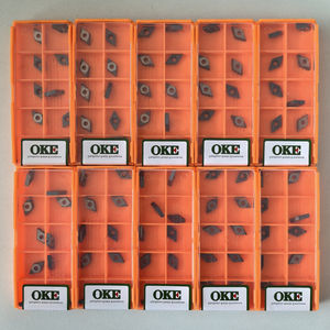 Outils de tournage en carbure CNC DCMT070204-OTF OP1315 OEM avec revêtement CVD PVD HRC83 Lame de 0,1 mm Forme rhombique pour tour CNC et plaquettes - Product Image 4