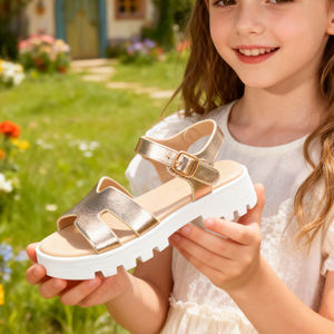 Sandalias <span class=keywords><strong>de</strong></span> Tiras para Niñas, Diseño Moderno y Dulce 2025, con Correas Ajustables, Suela Suave y Antideslizante para Niños Pequeños - Product Image 5