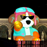 Modèle de chien gonflable géant pour la publicité, décoration gonflable de chien pour la promotion