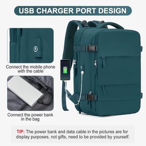 Grand sac à dos de voyage, approuvé par les compagnies aériennes, sac à dos de sport imperméable, sac à dos de randonnée avec USB - Product Image 5