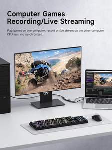 1080P Portable HDMIInput HDTV vers USB C carte de <span class=keywords><strong>Capture</strong></span> vidéo pour caméra/Console de jeu/commutateur Compatible avec <span class=keywords><strong>PC</strong></span> portable pour l'enregistrement - Product Image 5