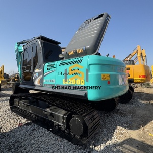 รถขุดไฮดรอลิก Kobelco SK200D มือสอง นำเข้าจากญี่ปุ่น สำหรับงานวิศวกรรมเทศบาล ความเสียหายต่ำ 20 ตัน มอเตอร์ปั๊ม - Product Image 2