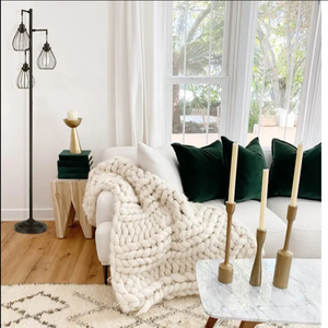 Lampada da terra Vintage a 3 luci industriale con elegante testa montata in rete con Base robusta per soggiorno con luce a palo Vintage alta - Product Image 5