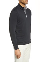 Pulls de golf classiques pour hommes à col zippé 1/4 – Sweat-shirts performants pour la saison automne