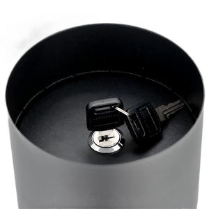 Caja de Seguridad para Llaves con Diseño de Maceta, 122x122x132mm, Caja de Almacenamiento de Acero para Llaves, Gabinete con Cerradura - Product Image 1