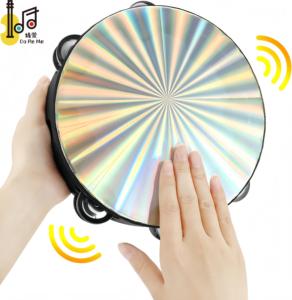 Pandereta láser con logotipo personalizado para KTV Party Reflection, un regalo para principiantes de <span class=keywords><strong>música</strong></span> para adultos, tambor artificial y de madera de 6,8,10 pulgadas - Product Image 5