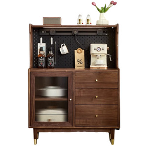 Modern Minimalist Solid Wood <b>Sideboard</b> 900mm+ Storage Cabinet Living Room Display Coffee Machine Stand - Product Image 3