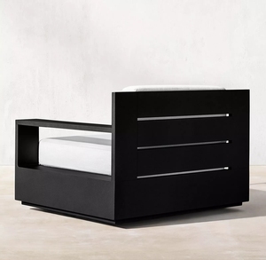 เก้าอี้เลานจ์หมุนได้ทำจากอะลูมิเนียมเฟอร์นิเจอร์สวนกลางแจ้ง - Product Image 4