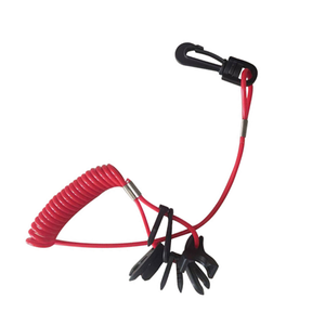 Fabricantes marinos ISURE, suministro de cuerda de extinción de barco de motor rojo, llave de yate, cuerda de resorte, accesorios marinos - Product Image 3