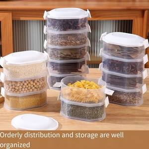 Boîte de stockage d'épices de cuisine oignon gingembre ail boîte de conservation multicouche scellage alimentaire étanche à l'humidité emballage réservoir ménage - Product Image 2