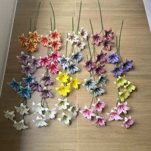 Junheyuan Artificial Lily <b>Flowers</b> <b>Single</b> Branch Soft Rubber Wedding Decorations <b>Flower</b> Arrangement - Product Image 1