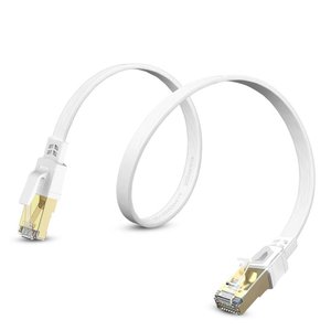 สายแลนแบบแบน D-Sunty CAT8 S/FTP ทองแดงแท่ง 30AWG RJ45 สายแพทช์คอร์ด 1ม.-8ม. รองรับ FTTH มาตรฐาน RoHS - Product Image 5