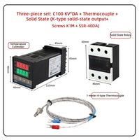 REX-C100 Termostat Industri Digital Termokopel Sekrup Pendingin Solid State Kontrol Suhu Cerdas Plastik ODM OEM