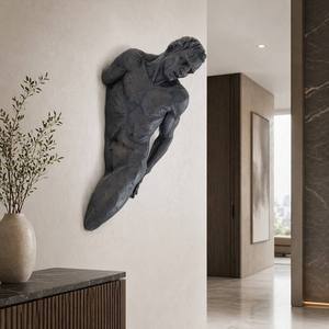 "Gaze of Contemplation" - Scultura da Parete Minimalista in Bronzo su Misura, Statua in Bronzo - Product Image 4