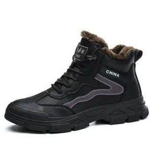 Botas de trabajo resistentes al desgaste para obras de construcción, ropa de trabajo, zapatos deportivos impermeables y antideslizantes para senderismo para hombres - Product Image 1