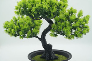 Vente chaude Plantes artificielles en pot Bonsaï Arbre de bureau Décoration Faux plantes Plante artificielle à feuilles persistantes Pin <span class=keywords><strong>japonais</strong></span> Bonsaï - Product Image 4