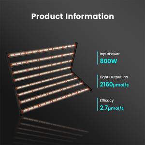 Lámpara de <span class=keywords><strong>Cultivo</strong></span> LED Trilite de 800W COB de Aluminio IP54 de Espectro Completo y Regulable <span class=keywords><strong>para</strong></span> <span class=keywords><strong>Cultivo</strong></span> en Interiores y Apoyo al Floración - Product Image 4