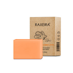 Savon au Curcuma Naturel à Marque Blanche 100g – 100% Sain, Apaisant, Éclaircissant les Taches Brunes et Éliminant les Cellules Mortes de la Peau - Product Image 1