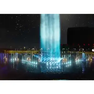 Spettacolo d'acqua multimediale all'aperto grande fontana galleggiante musicale d'acqua