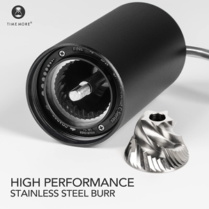 Moulin à café manuel portable en alliage d'aluminium CNC avec 60 niveaux de réglage externe, broyeur en acier inoxydable, idéal pour l'hôtel et la maison, pour expresso - Product Image 2