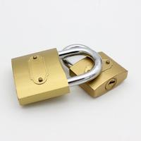 Cadenas miniature à clé de sécurité haut de gamme, bon marché, étanche, en acier inoxydable plaqué laiton