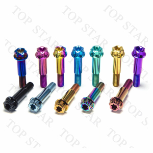 TMJ Gr5 Tornillo de titanio Tornillos de aleación de titanio Pernos de amortiguador con pasos M8X40mm M8 * 40/45 - Product Image 1