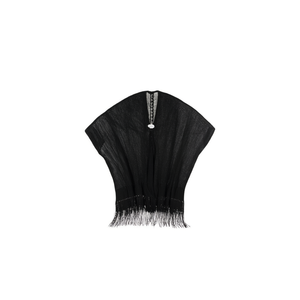 Copricostume Nero con Spacco per Costumi da Bagno e Abbigliamento da Spiaggia - Product Image 2