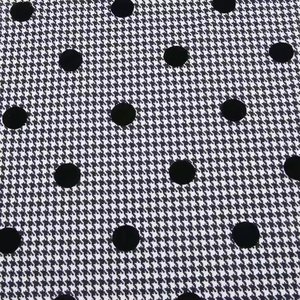 Vente en gros 95% poly 5% spandex plongée crêpe Jacquard Double enveloppe tricot point troupeau Rpet Repreve tissu polyester recyclé - Product Image 3